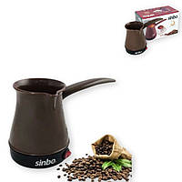 Турка електрична SCM-2928 0,5 л терморегулятор 600 Вт коричневий (SCM-2928_209)