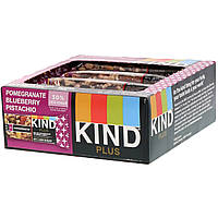 KIND Bars, Батончики Plus, гранат, фисташки, черника + антиоксиданты, 12 батончиков, 1,4 унции (40 г) каждый в