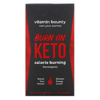 Vitamin Bounty, Burn On Keto, термогенное средство для сжигания калорий, 60 капсул в Украине