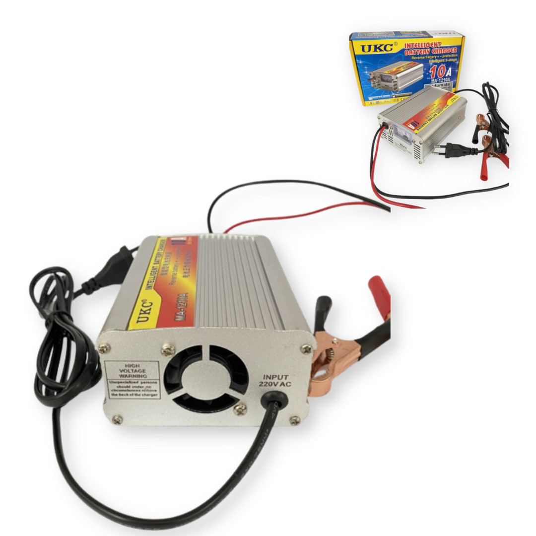 Зарядний пристрій автомобільних акумуляторів UKC BATTERY CHARDER MA-1210A 12V | 10A | 75АН (1888_514)