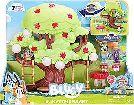 Ігровий набір Bluey Tree із секретним притулком, квітковою короною, фігурками фей та аксесуарами