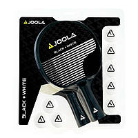 Набор ракеток для настольного тенниса TT-SET BLACK+WHITE Joola jset5, 2 ракетки + 8 мячей, World-of-Toys