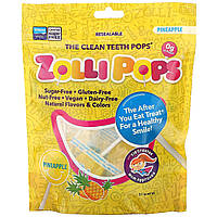 Zollipops, The Clean Teeth Pops, ананас, 3,1 унции в Украине