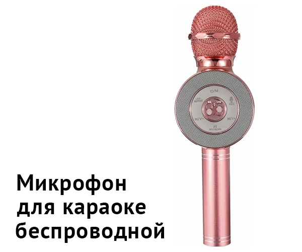 Бездротовий караоке-мікрофон із колонкою та трирівневим заглушенням рівня шуму XPRO GOLOS WS-669