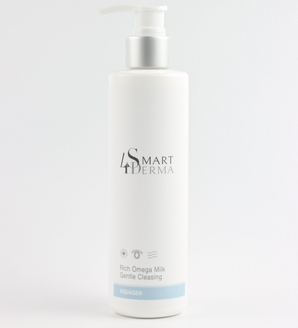 Розкішне молочко для вмивання Омега Smart4Derma Aquagen RICH OMEGA MILK GENTLE CLEASING 500мл