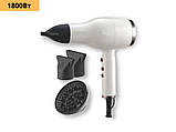 Фен для укладання волосся професійний з насадками XPRO 37002 білий (41008-DSP-37002), фото 2
