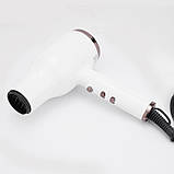 Фен для укладання волосся професійний з насадками XPRO 37002 білий (41008-DSP-37002), фото 4