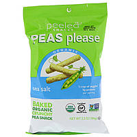 Peeled Snacks, Organic, Peas Please, Sea Salt, 3.3 oz (94 g) (Discontinued Item) в Украине