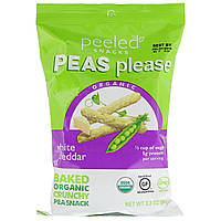 Peeled Snacks, Organic, Peas Please, White Cheddar, 3.3 oz (94 g) (Discontinued Item) в Украине