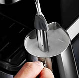 Кавоварка рожкова для дому електрична напівавтоматична 850Вт XPRO KA-3091 сіра (40983-KA-3091), фото 3