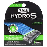 Schick, Hydro Sense, Sensitive, 4 кассеты в Украине