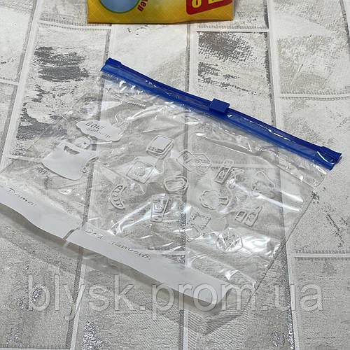 Купить Пакеты для заморозки продуктов с застежкой-слайдером на 20х18 см ...