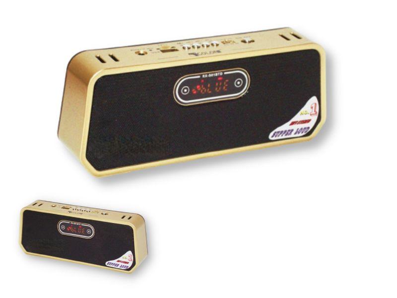 Портативна колонка XPRO RX-S02BT 5Вт USB, AUX, FM, Bluetooth золота (lp-86877), фото 1