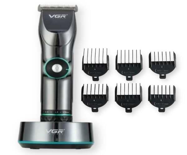 Професійна бездротова машинка для стрижки волосся та бороди VGR V-256 Чорний (V-256_1116), фото 1