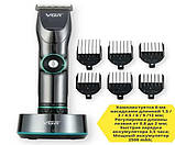 Професійна бездротова машинка для стрижки волосся та бороди VGR V-256 Чорний (V-256_1116), фото 2