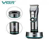 Професійна бездротова машинка для стрижки волосся та бороди VGR V-256 Чорний (V-256_1116), фото 6