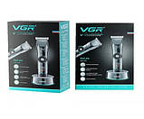 Професійна бездротова машинка для стрижки волосся та бороди VGR V-256 Чорний (V-256_1116), фото 7