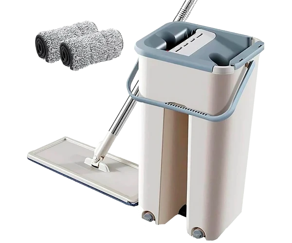 Швабра зі складною ручкою та системою віджиму Scratch Cleaning Mop + відро + 2 насадки з мікрофібри (ZHM-500_344)