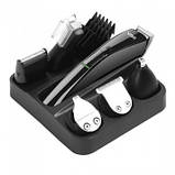 Машинка для стрижки VGR V-029 акумуляторна бездротова з насадками, фото 4