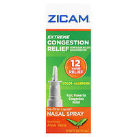 Zicam, Экстремальное облегчение заложенности носа, жидкий спрей для носа без капель, успокаивающее алоэ вера,