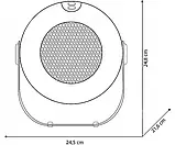 Тепловентилятор керамічний (дуйка) побутовий напольний/настільний для дому та офісу 3 режими RAF R1186G 1800W зелений, фото 4