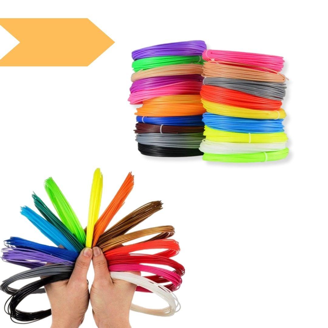 Пластик XPRO PLA для 3D ручки для малювання 20 кольорів по 10 м (MER-13874_248)