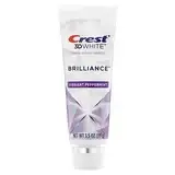 Crest, 3D White, Brilliance, зубная паста с фтором, яркая перечная мята, 3 пакетика по 99 г (3,5 унции) в в