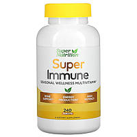 Super Nutrition, Super Immune, мультивитамины для сезонного оздоровления, 240 таблеток в Украине