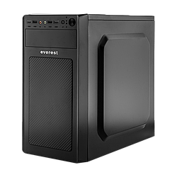 Корпус Everest 6116 - 400w 12cm MATX, 2xUSB3.0+2xUSB2.0 smart