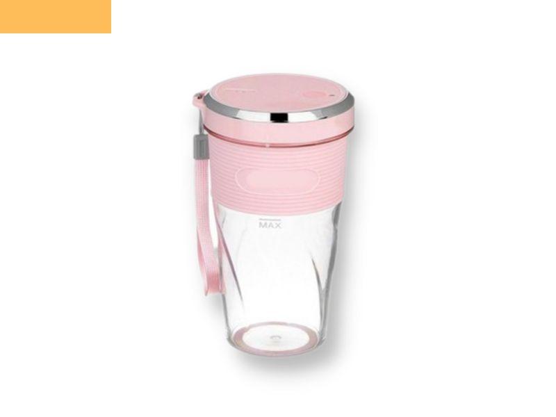 Блендер-шейкер портативний USB смузі мейкер XPRO KJ2087 рожевий (40978-KJ2087 Pink), фото 1