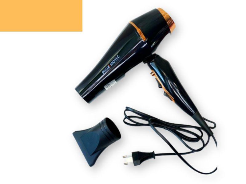 Фен професійний для волосся з насадкою Promotec PM-2311 3000 Вт чорний (PM-2311), фото 1