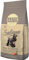 Полноценный сухой корм с лососем для взрослых собак всех пород ARATON SALMON Adult All Breeds 15кг