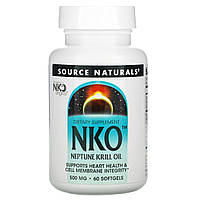 Source Naturals, NKO, крилевый жир Neptune, 500 мг, 60 мягких желатиновых капсул в Украине