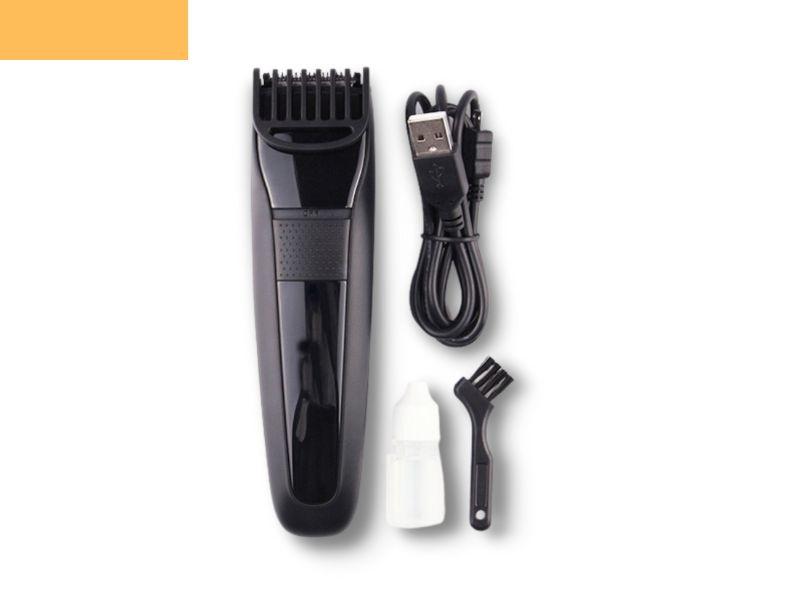 Професійна акумуляторна машинка для стрижки волосся тример XRPO V-015 USB чорна (40855-13420), фото 1