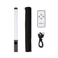 LED-лампа XPRO Light stick для селфі, з вбудованим дисплеєм і акумулятором, плавним регулюванням яскравості та