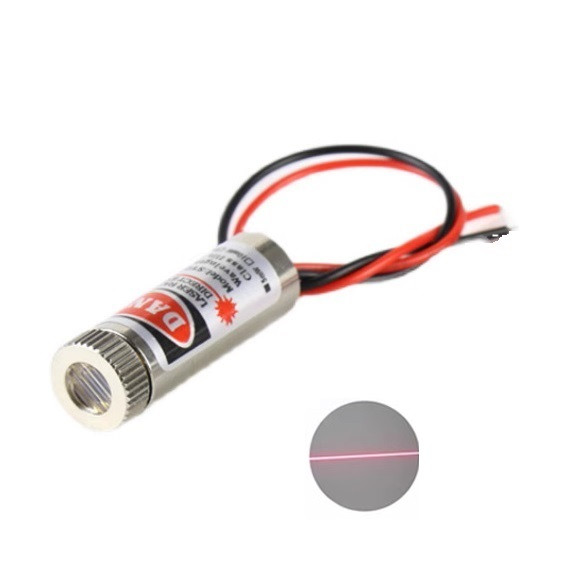 Лазерний модуль 5mW з регульованою головкою 5 В червоний, фото 1