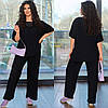 Костюм жіночий стрейчевий лляний, м'який еластичний, фото 3