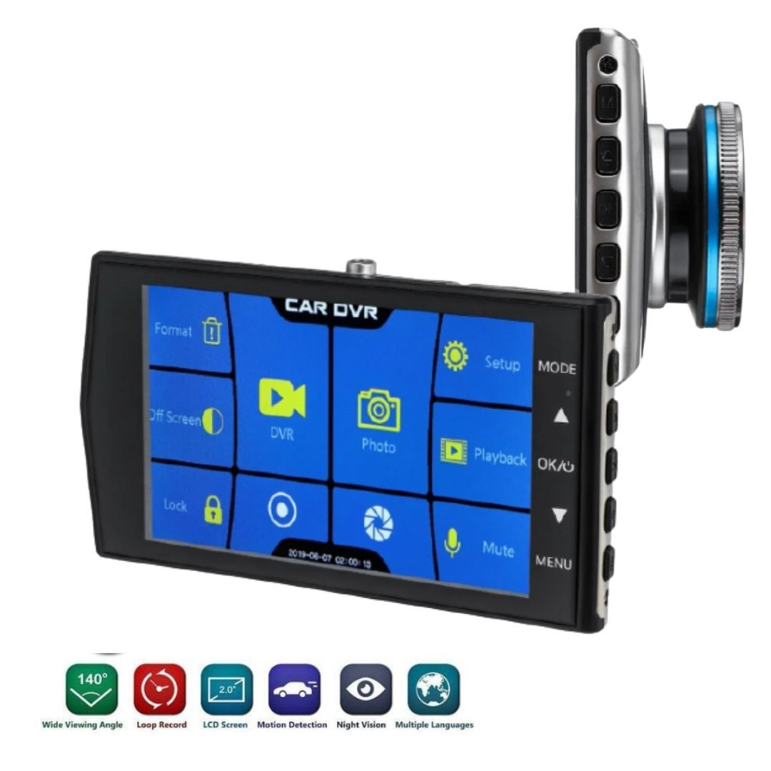 Відеореєстратор XPRO DRIVE XT680 FullHD режимом паркування та G-Сенсором зі світлодіодною камерою заднього огляду