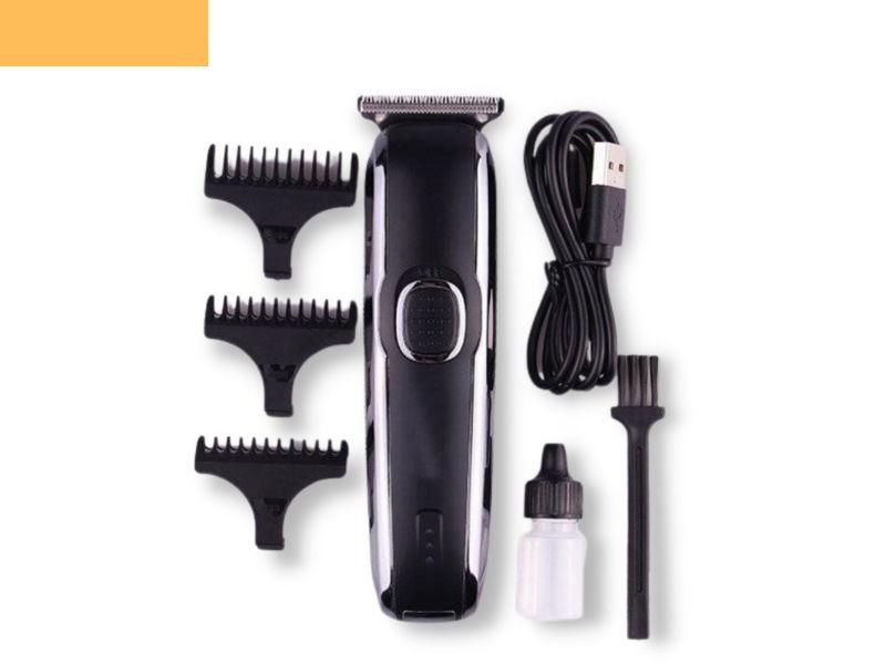 Професійна акумуляторна машинка для стрижки волосся з насадками  XRPO V-020 чорна (40950-V-020), фото 1