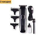 Професійна акумуляторна машинка для стрижки волосся з насадками  XRPO V-020 чорна (40950-V-020), фото 2