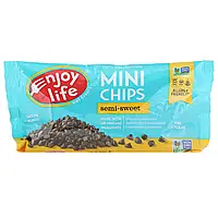 Enjoy Life Foods, Мини-капли, полугорький шоколад, 283 г в Украине