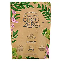 ChocZero, Молочный шоколад с миндалем без добавления сахара, 6 батончиков по 28 г (1 унции) в Украине