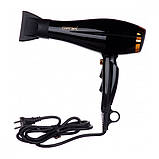 Фен професійний для волосся з насадкою GEMEI GM-1765 2800 Вт чорний (GM-1765), фото 5