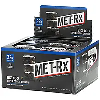 MET-Rx, Big 100, батончик вместо еды, со вкусом хрустящего печенья, 9 батончиков, весом 100 г (3,52 унции) в