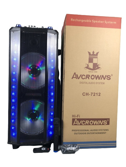 Портативна колонка XPRO CH-7212 валіза 60Вт USB, SD, FM радіо, Bluetooth, 1 радіомікрофон, ДУ, фото 1