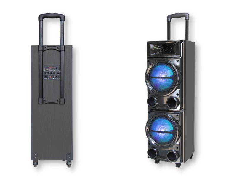 Автономна акустична система XPRO BK-D2800 колонка валіза 100Вт USB, SD, FM радіо, Bluetooth чорна (lp-85777)