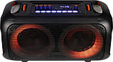 Портативна колонка XPRO TMS-6616 валіза 50Вт USB, SD, FM радіо, Bluetooth, радіомікрофон, ДК чорна (TMS-6616), фото 4