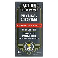 Action Labs, Для мужчин, Physical Advantage, якорцы и мака, 90 вегетарианских капсул в Украине