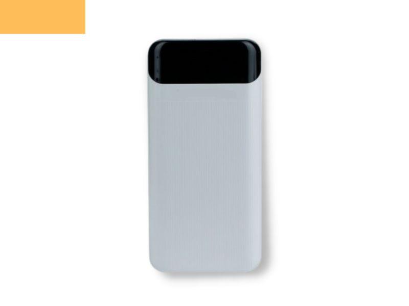Павербанк зовнішній акумулятор XPRO RPP-103 30000 mAh з індикацією заряджання та кабелями білий (32672-01), фото 1