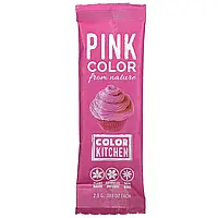 ColorKitchen, декоративные, натуральные пищевые красители, розовый цвет, 1 пакетик, 2,5 г (0,088 унции) в